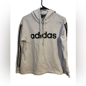 Women’s white Adidas hoodie